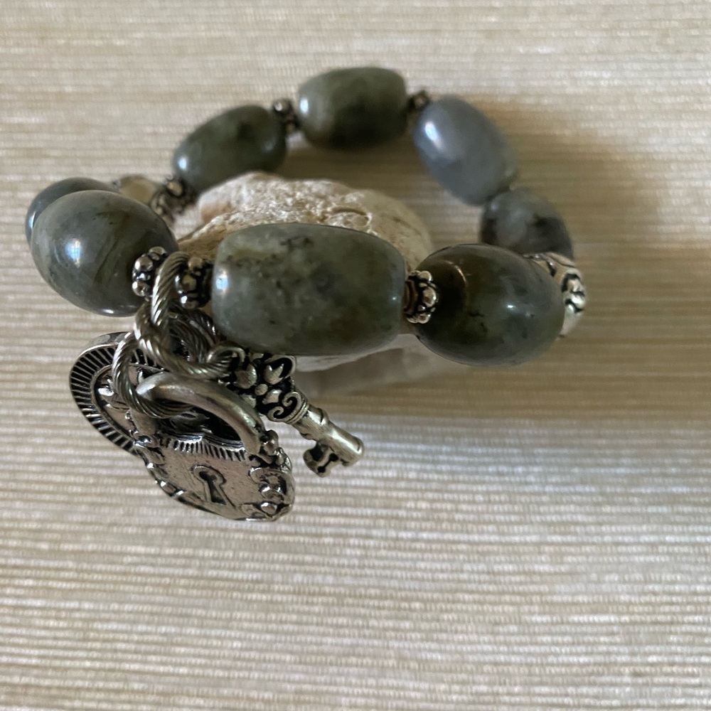 Patricia Nash Green Beaded Bracelet